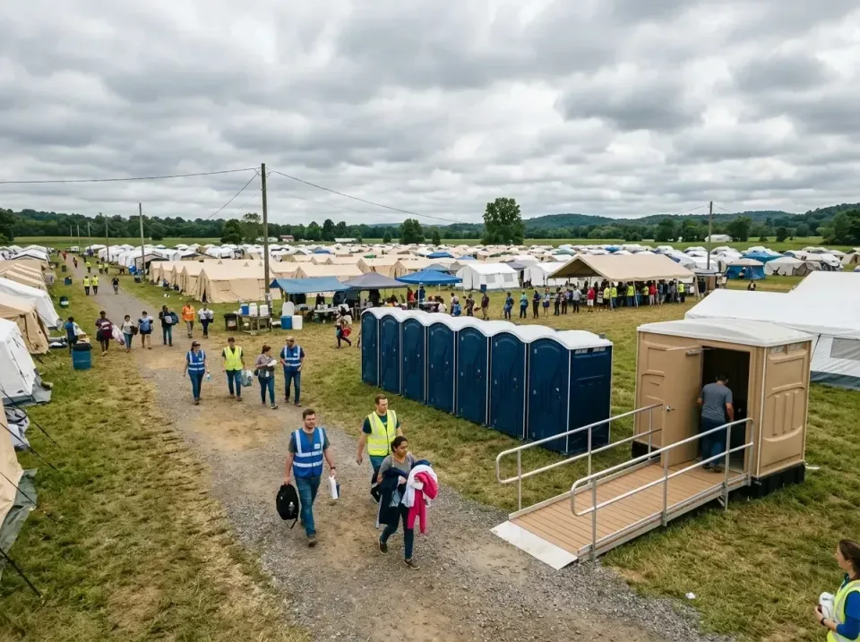 disaster-relief-camp-restrooms-010 — frequently asked questions, Dumpster & Portable Bathrooms Rental in High Bridge, WA